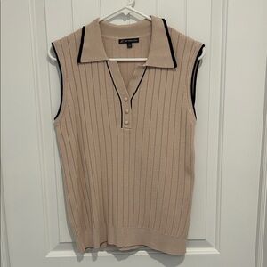 Adrianna Papell Sleeveless Sweater Top Large